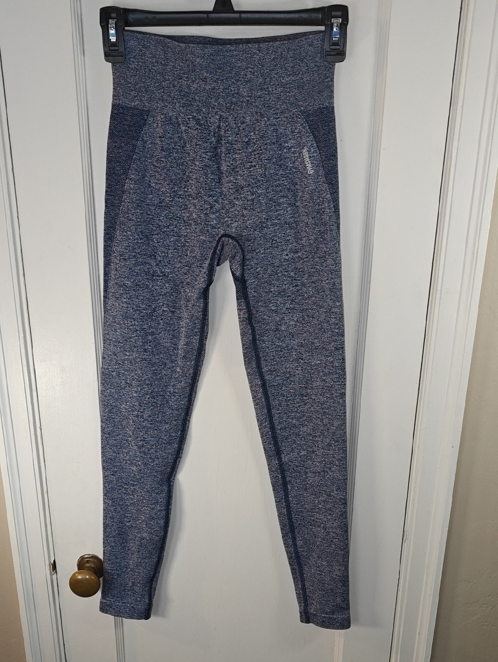 Gymshark Flex Heathered Blue-Gray Seamless Leggings